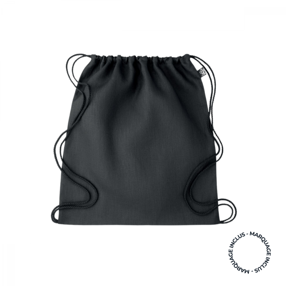 sac pochon noir idéal pour vos evenements